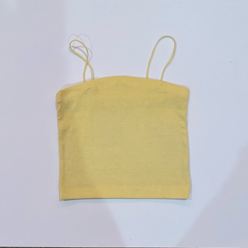 Yellow American Eagle/AE ribbed tank top